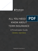 PrimeInvestor Guide To Term Insurance Ebook