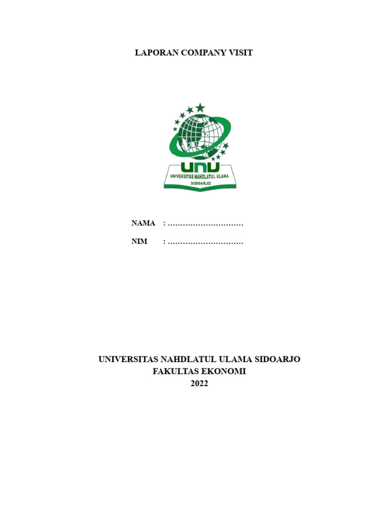 Laporan Company Visit | PDF