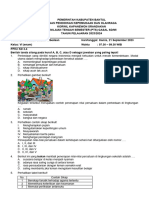 Soal PTS Kelas 6 Tema 2 - 2023