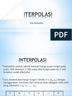 Perhitungan Interpolasi