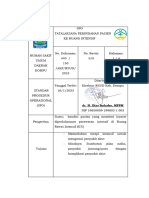 SPO Tatalaksana Pemindahan Pasien Ke Ruang Intensif