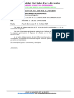 Informe N°035-2021 - Devolucion de Documento Por No Corresponder