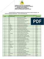 LISTA RETIFICADA DE CANDIDATOS INSCRITOS NO SELETIVO DO EDITAL No 002