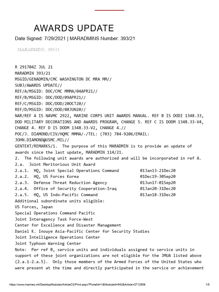 Maradmin 393 21 PDF