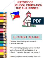 History Preschool Education in The Phils.