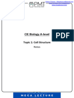 Summary Notes Topic 1 CIE Biology A Level