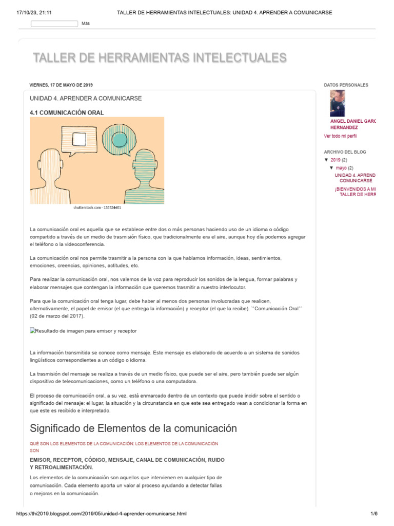 Taller de Herramientas Intelectuales - Unidad 4. Aprender A Comunicarse ...