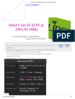 Intel Core I3 4130 at 3391.91 MHZ - CPU-Z VALIDATOR