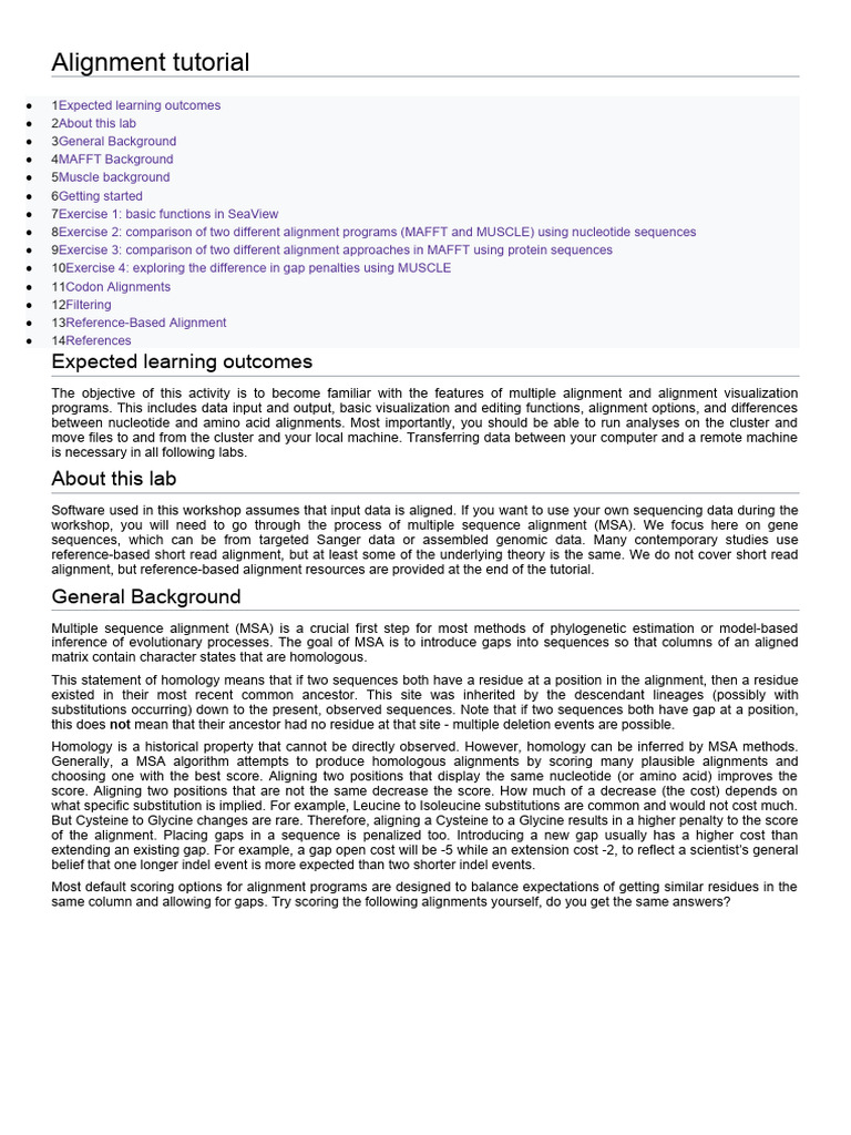 Alignment Tutorial PDF