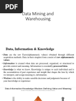 Data Mining and Warehousing-1