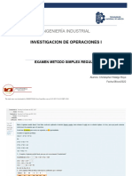 Examen Metodo Simplex Regular PDF