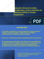 Aplicación Clínica de Modelos y Marcos en Terapia