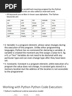 Python Keywords