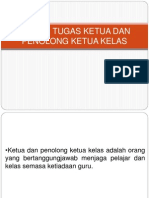 Bidang Tugas Ketua Dan Penolong Ketua Kelas