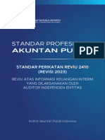 Naskah Final SPR 2410 (Revisi 2023) - Reviu Atas Informasi Keuangan Interim Yang Dilaksanakan Oleh Auditor Independen Entitas