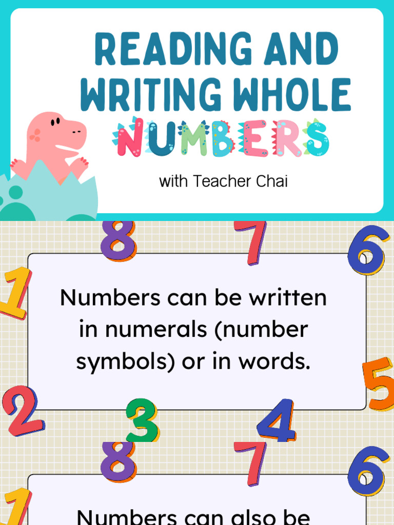 Reading and Writing Whole Numbers PDF