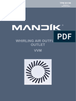 TROX VDW-Q-Z-H-M-L/600x24 Diffuser | PDF | Decibel | Duct (Flow)
