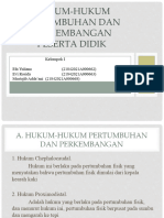 Hukum-Hukum Pertumbuhan Dan Perkembangan Peserta Didik