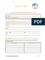KVA Application Form and Equal Opportunities Monitoring Blank