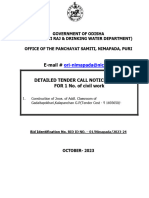 E-Mail # Detailed Tender Call Notice (DTCN) FOR 1 No. of Civil Work
