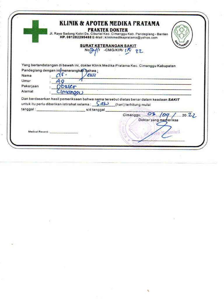 Surat Sakit PDF