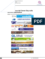 Career Day, focus sulla carriera diplomatica - Il mascalzone.it, 17 ottobre 2023