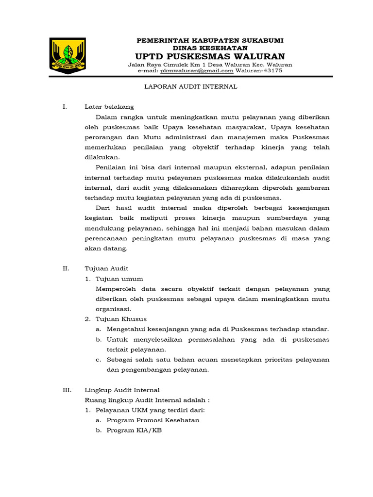 3 1 4 3 laporan audit internal pdf