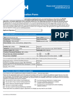 International Application Form New