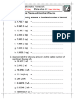 Homework - Decimal Places Sig Figure