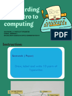 Keyboarding With Intro To Computing