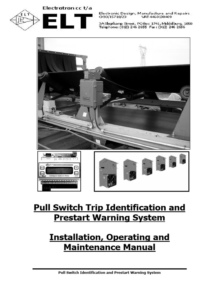 Conveyor Pull Switch System Manual | PDF | Relay | Switch