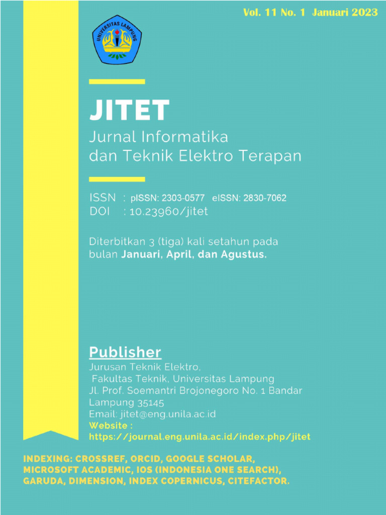Jurnal Informatika dan Teknik Elektro 2022 | PDF | Sains & Matematika ...