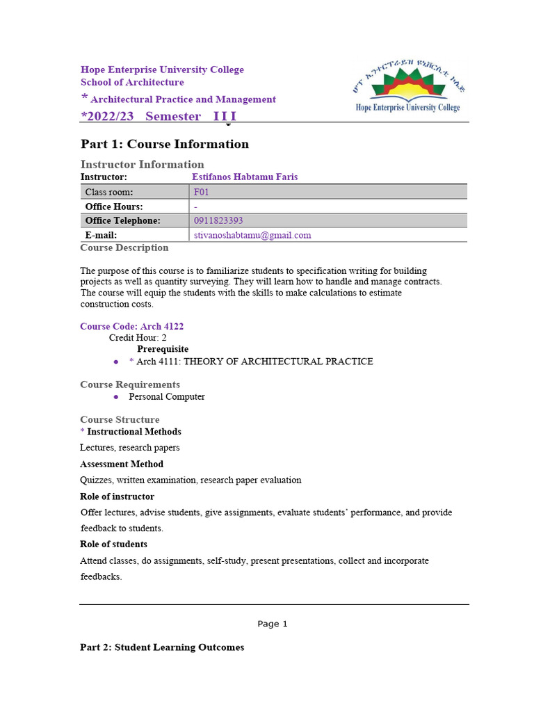 Architecture Practice And Management Co Pdf