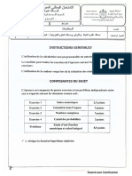 Examen National Maths Sciences Et Technologies 2022 Rattrapage Sujet