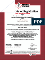 Certificate ISO 4462