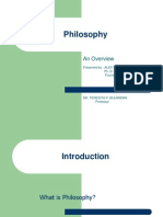 Philosophy: An Overview of its Meaning, Origins, Branches and Models
