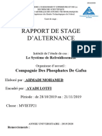 Rapport de Stage Mecanique