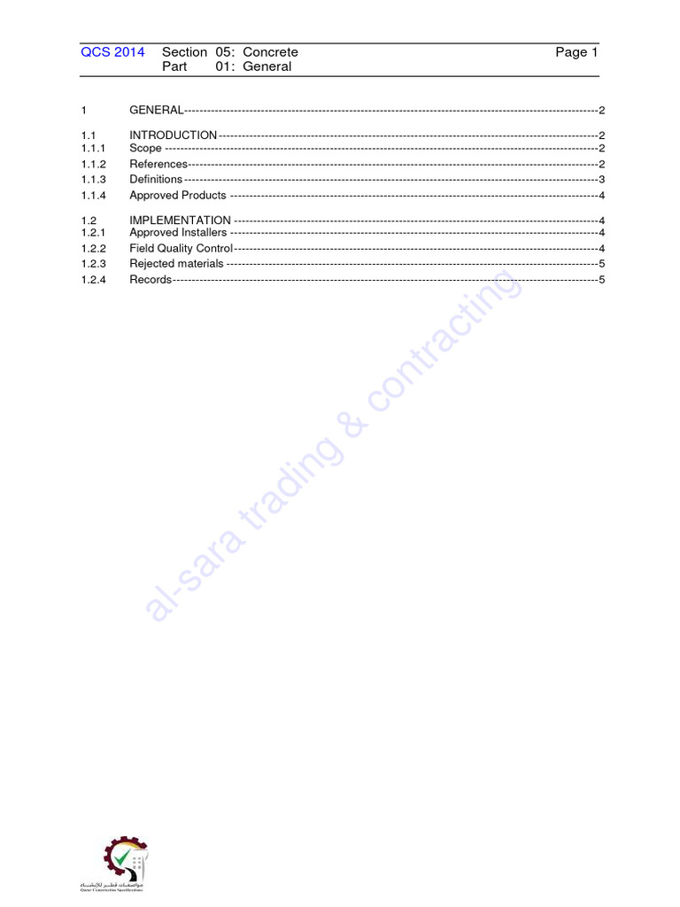 QATAR CONSTRUCTION SPECIFICATIONS QCS 2014 visual data 6