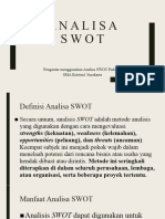 Pengantar Analisa SWOT