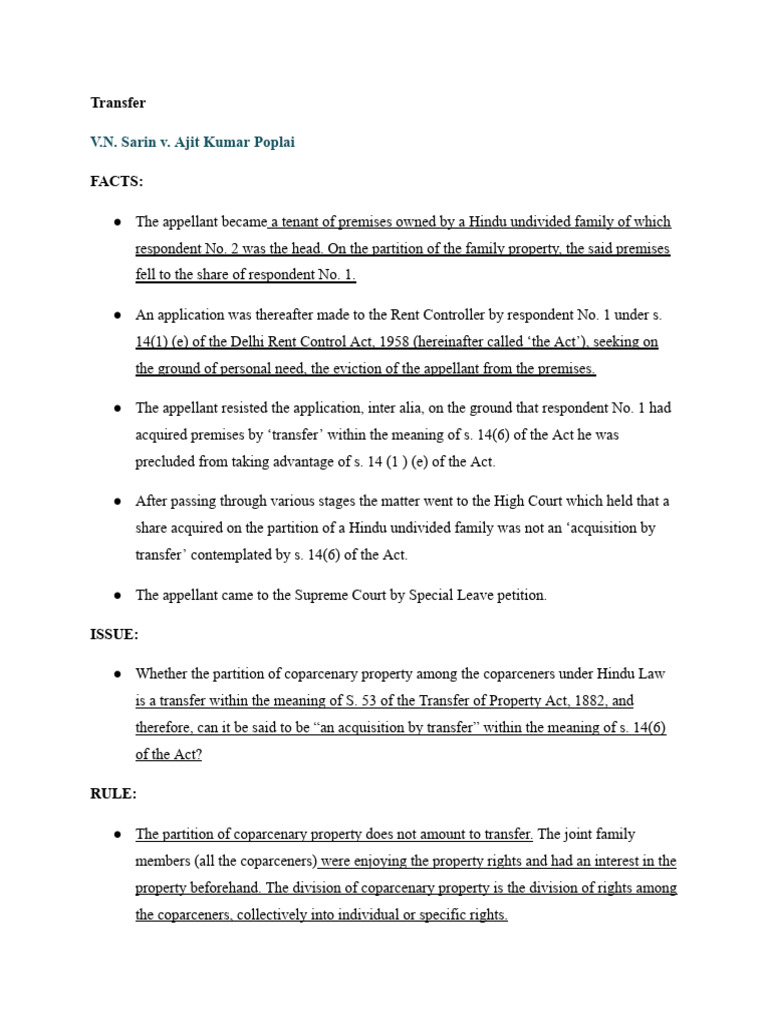 Transfer and general rules of transfer pdf deed conveyancing