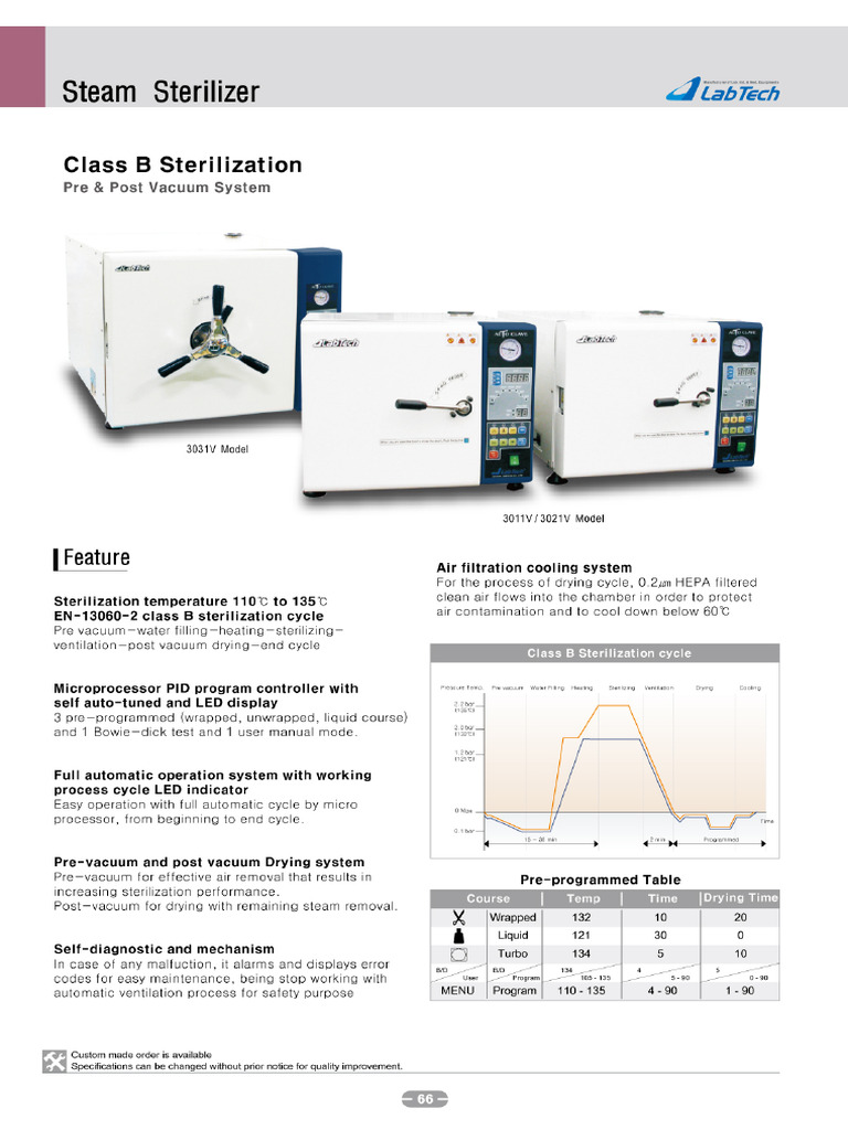 Labtech Autoclaves LACV PDF