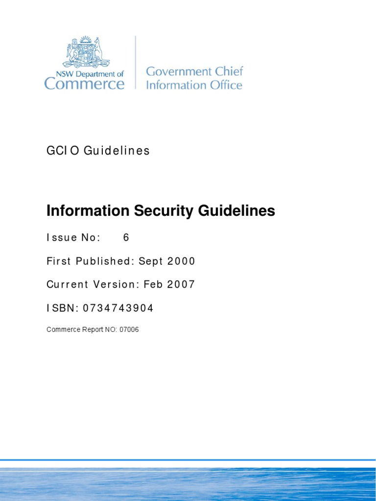InformationSecurityGuidelineV1 1 | PDF | Information Security ...