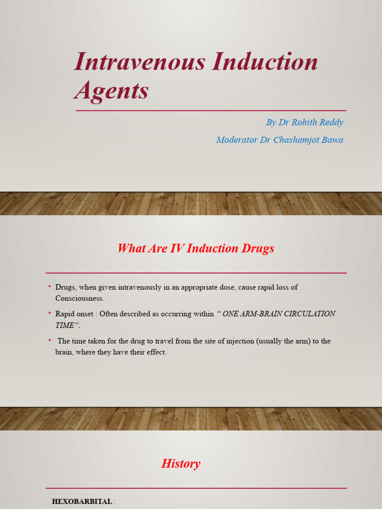 IV Induction Agents PDF