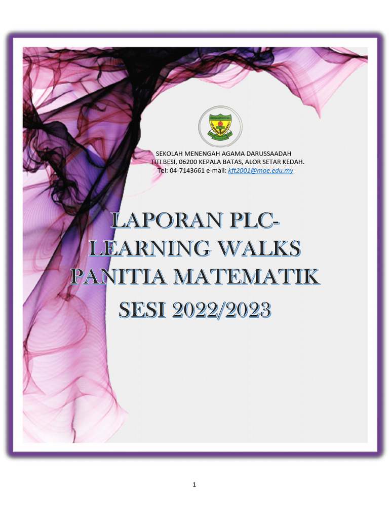 LAPORAN PLC - Learning Walks | PDF