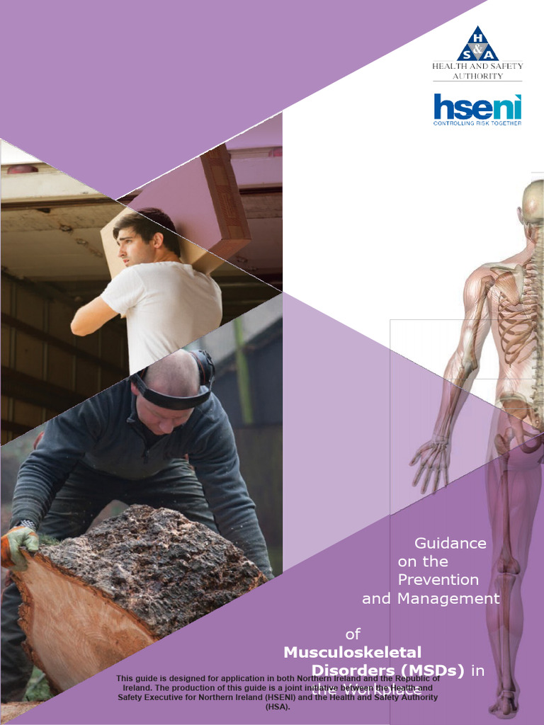 Guide On Prevention and Management of Musculoskeletal Disorders Msds ...