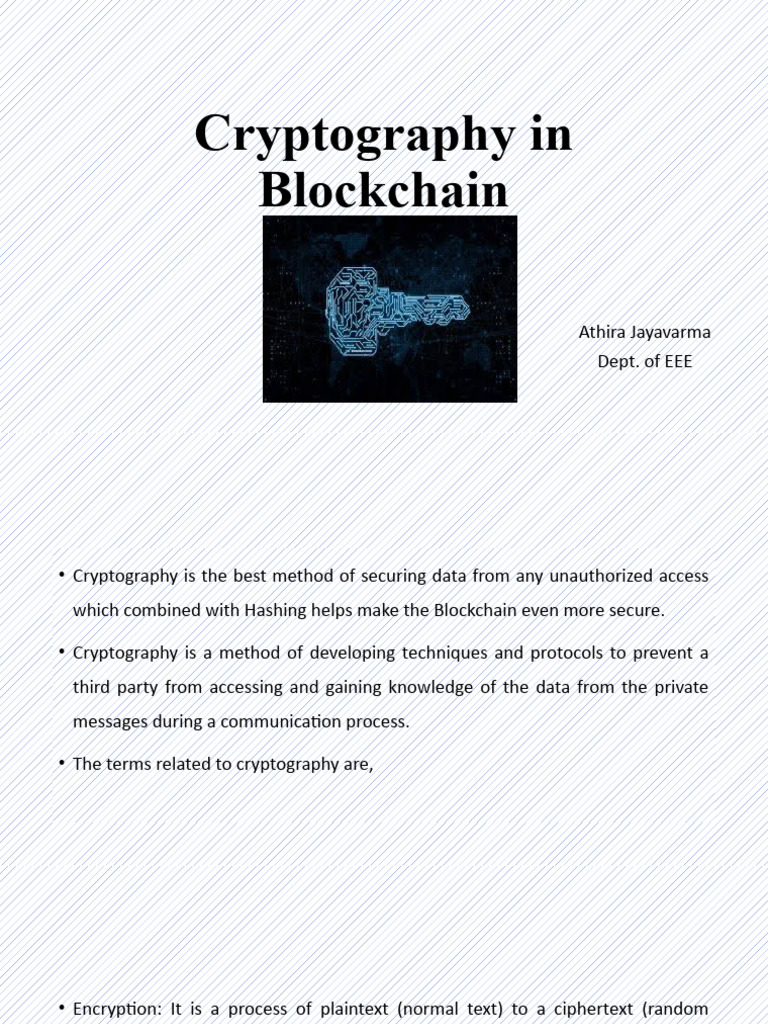 PPT4Cryptography in Blockchain PDF