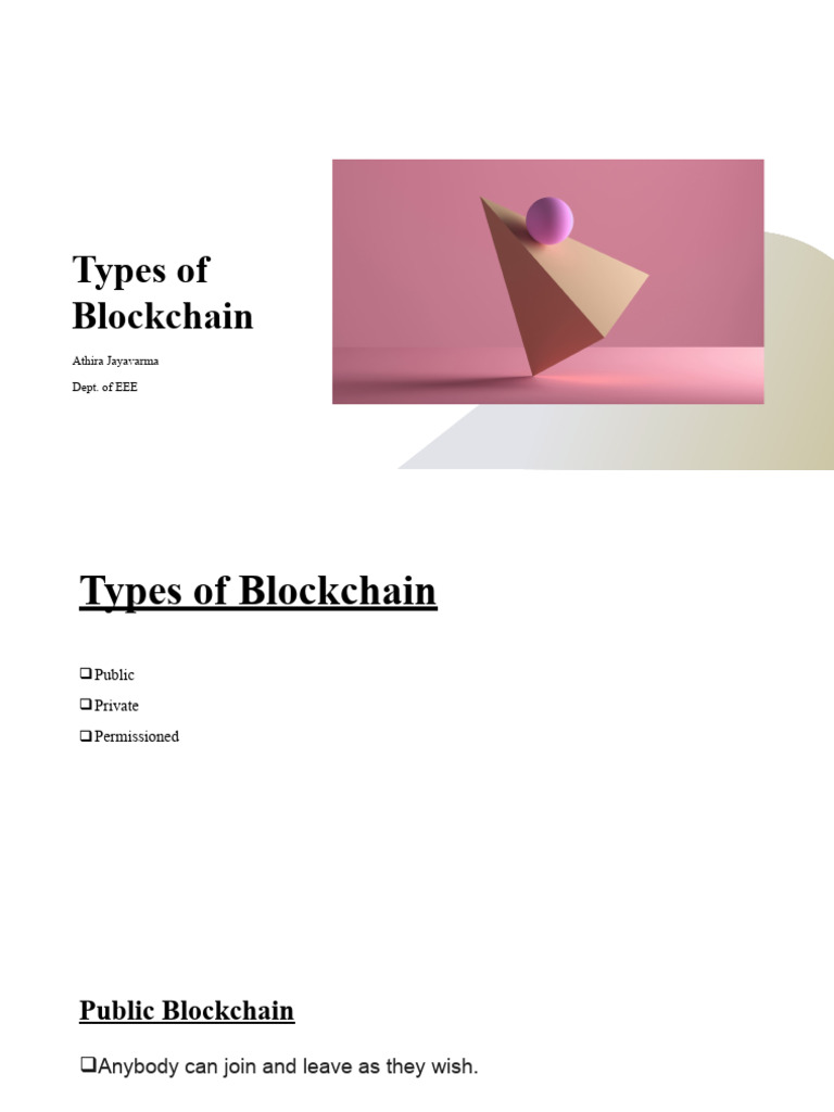 PPT-3 Types of Blockchain | PDF