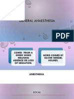 General Anesthesia Year 4