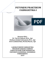 Buku Petunjuk Praktikum Farmasetika I