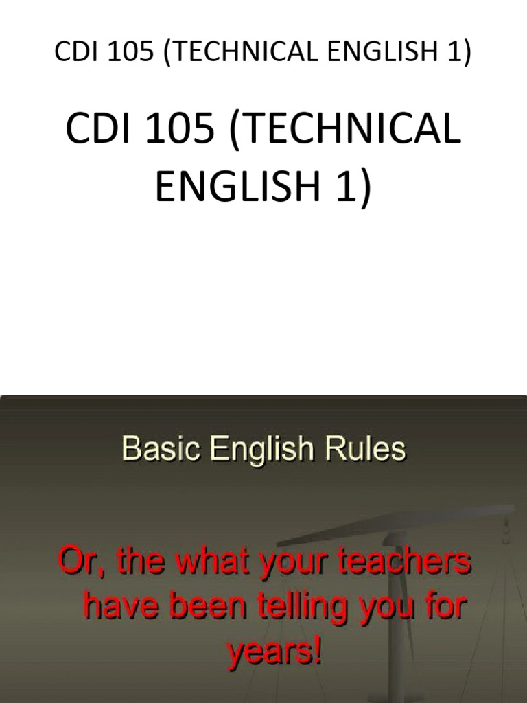 Cdi 105 Introduction Pdf